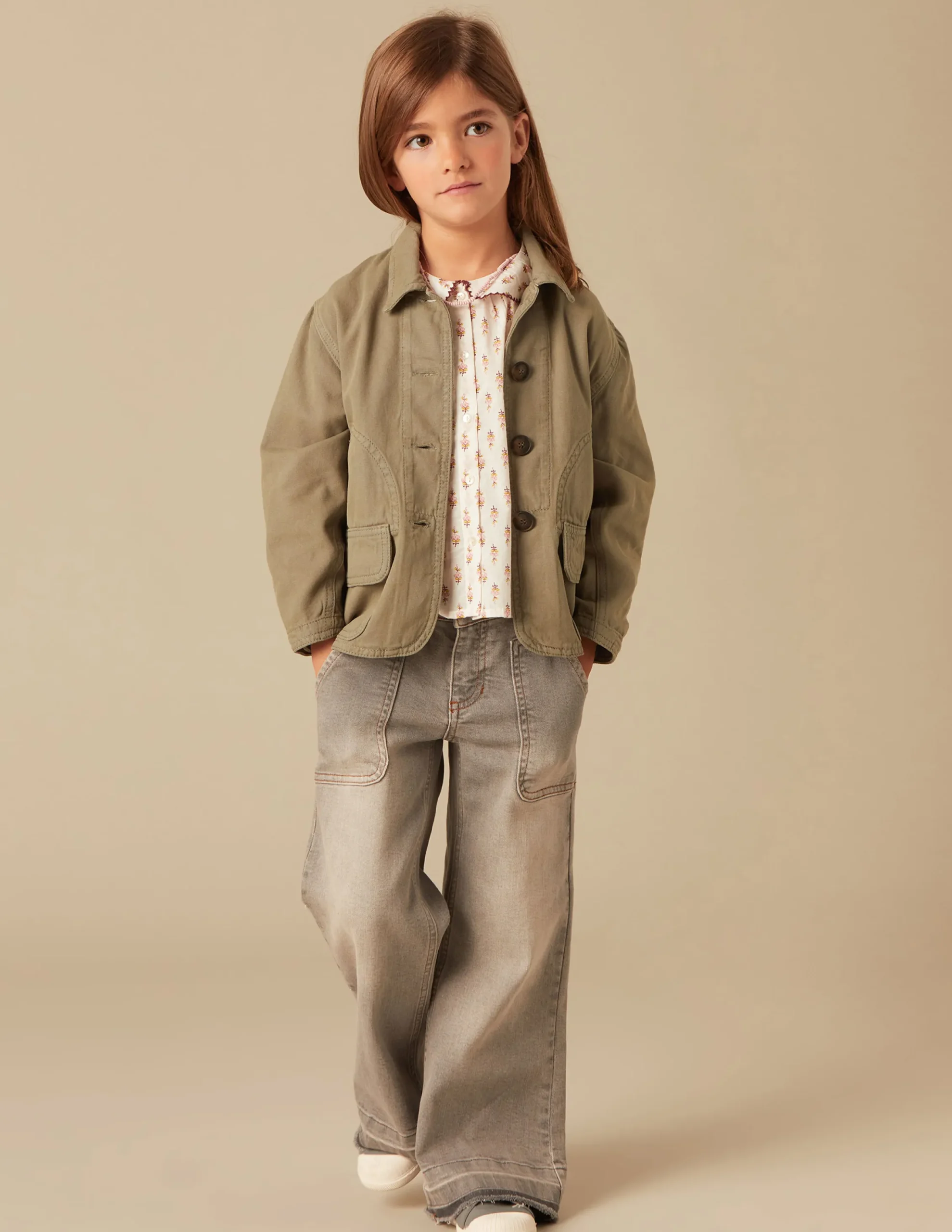 Nicoli Outerwear<KHAKI JACKET Verde caza