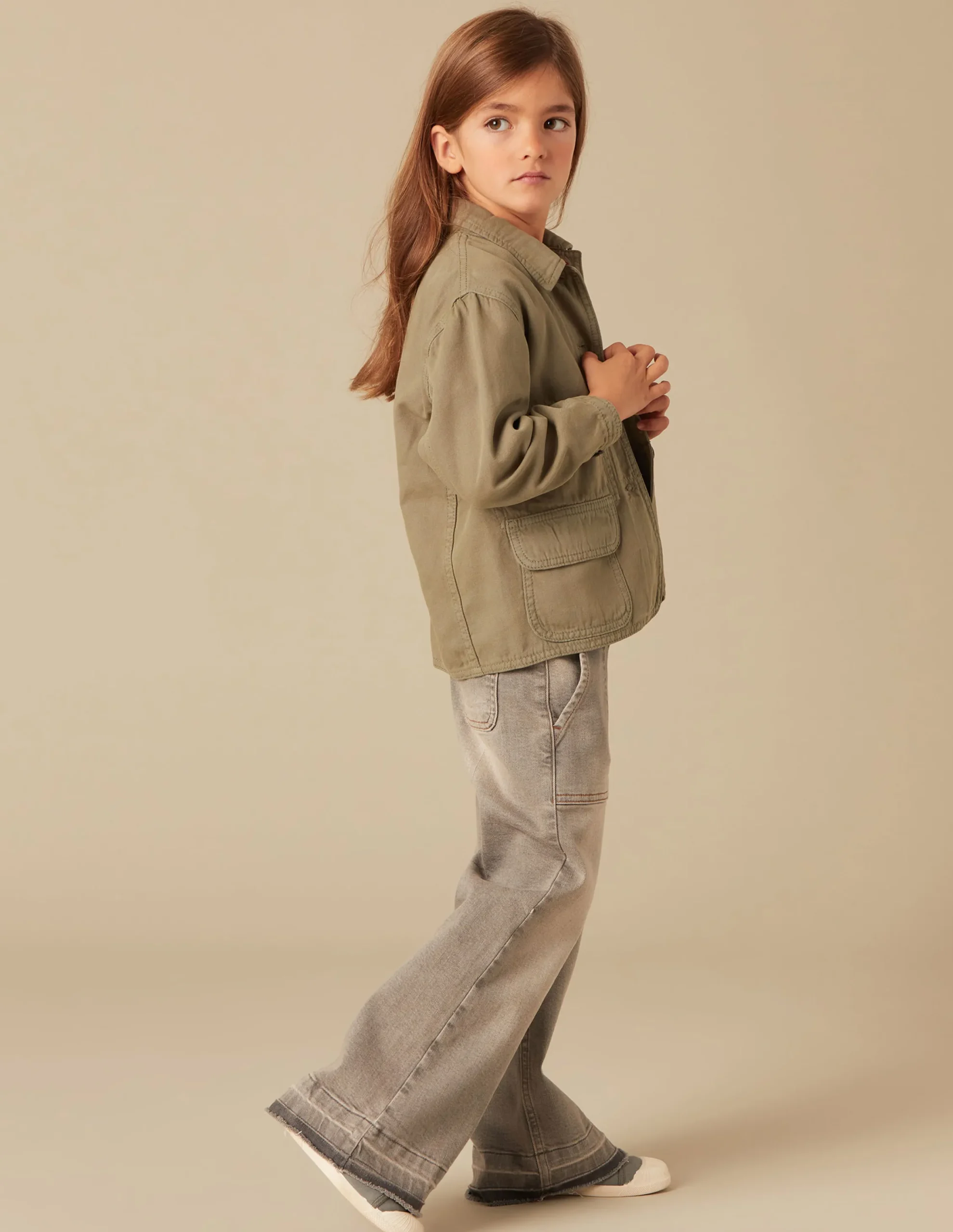 Nicoli Outerwear<KHAKI JACKET Verde caza
