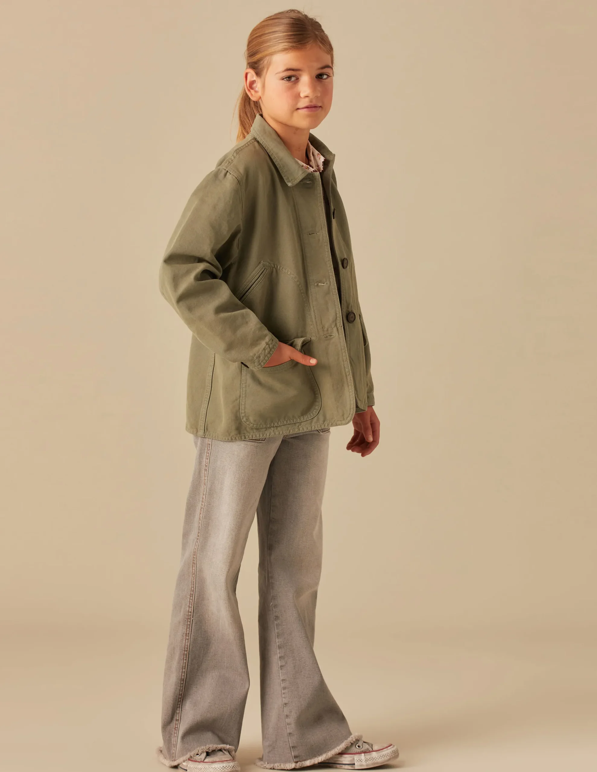 Nicoli Outwear<KHAKI JACKET Verde caza