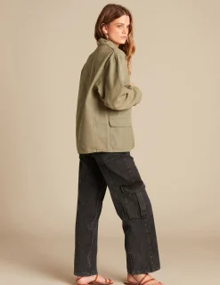 Nicoli Outerwear<KHAKI JACKET Verde caza