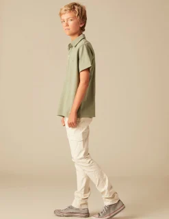 Nicoli Polos<KHAKI POLO SHIRT Fresa
