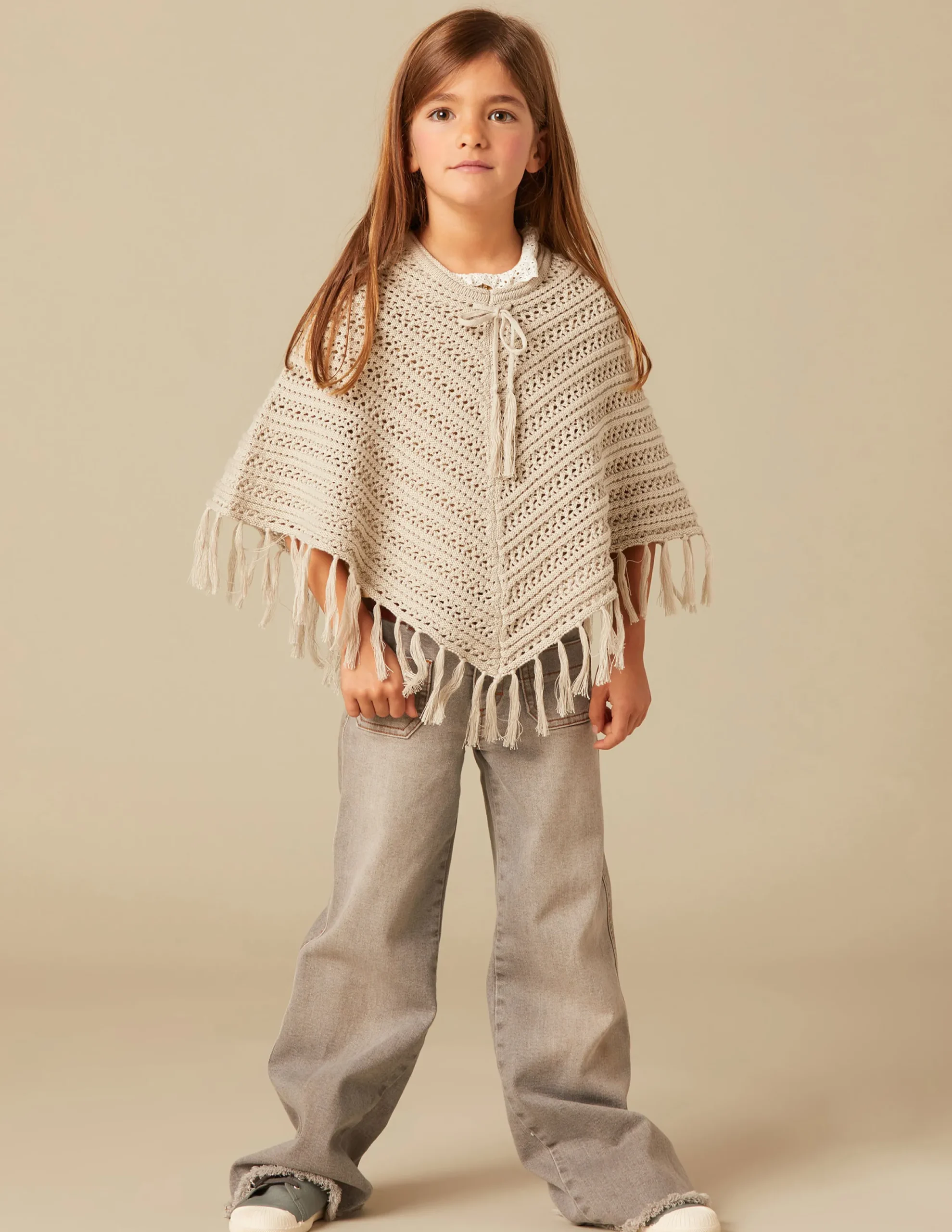 Nicoli Outerwear|Knitwear<KNIT PONCHO Arena