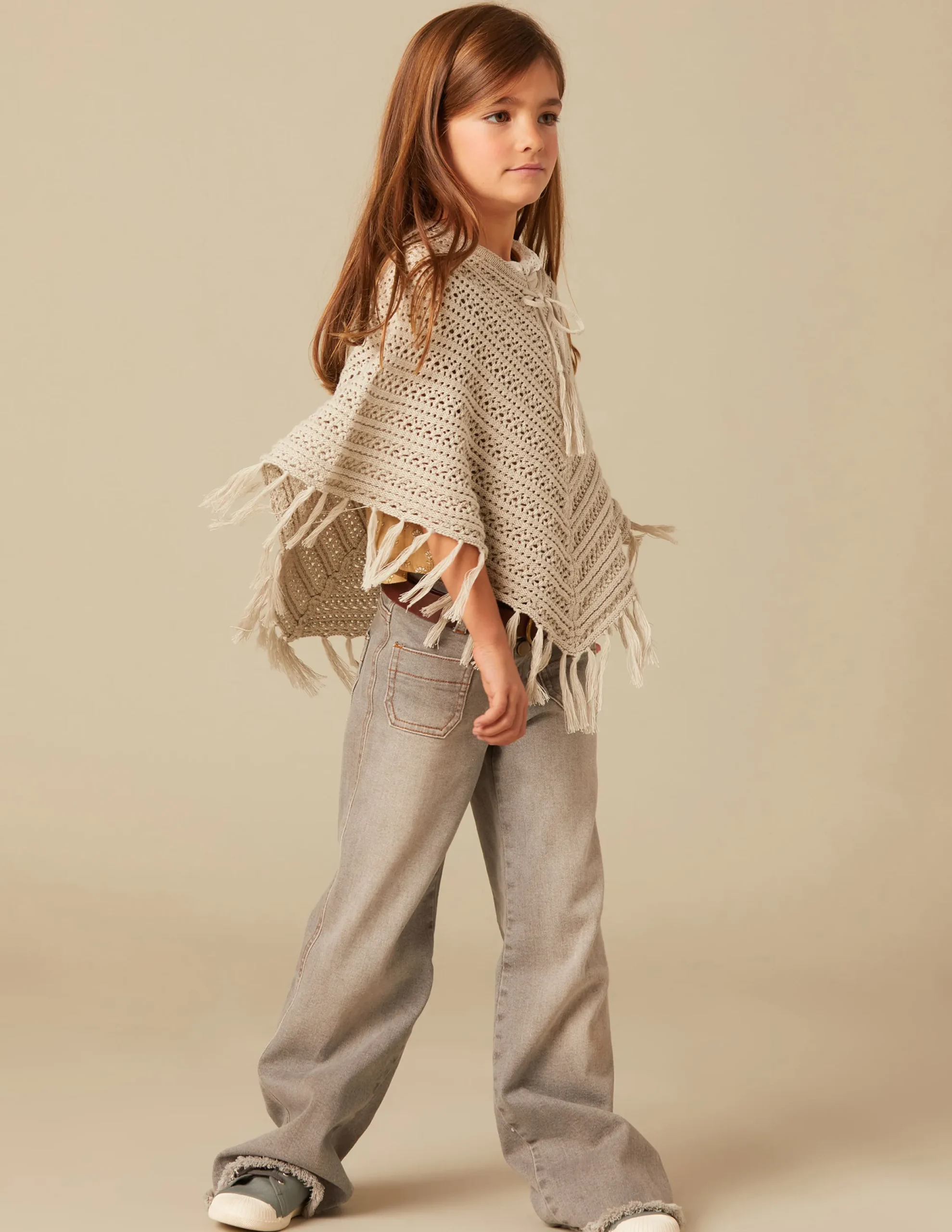 Nicoli Outerwear|Knitwear<KNIT PONCHO Arena