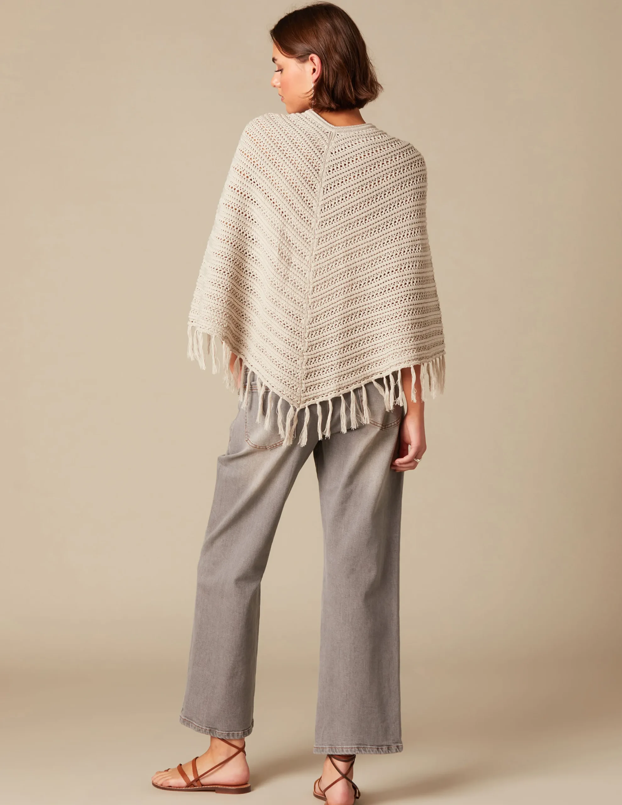 Nicoli Outerwear|Knitwear<KNIT PONCHO Arena