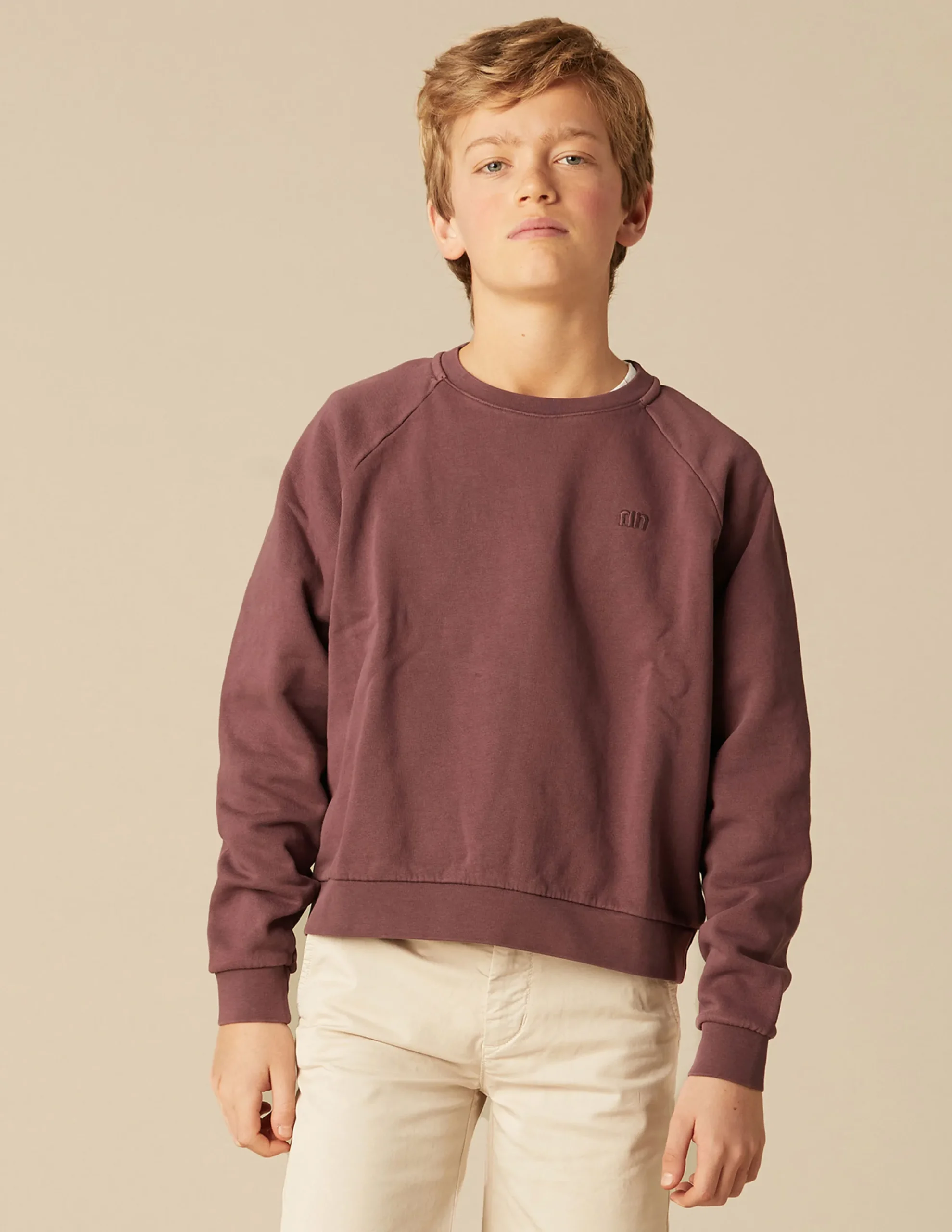 Nicoli Sweatshirts<NN DARK BERRY SWEATSHIRT Morados