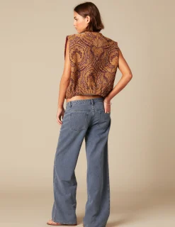Nicoli Waistcoats<PAISLEY WAISTCOAT Marrones