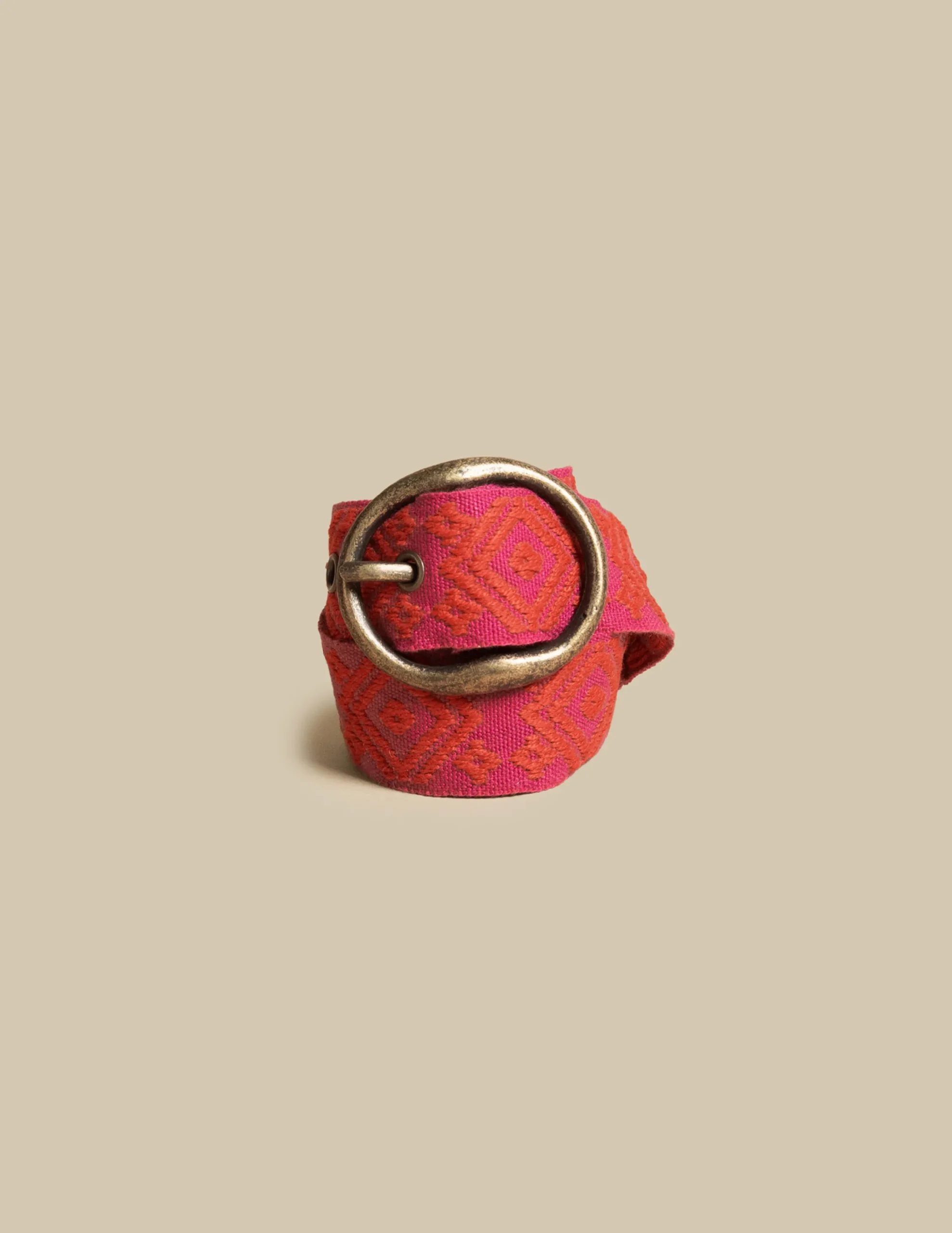 Nicoli Belts<PINK ETHNIC BELT Fresa
