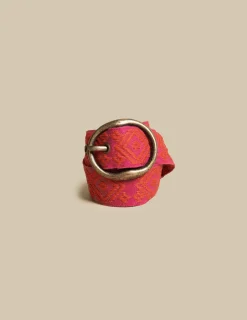 Nicoli Belts<PINK ETHNIC BELT Fresa