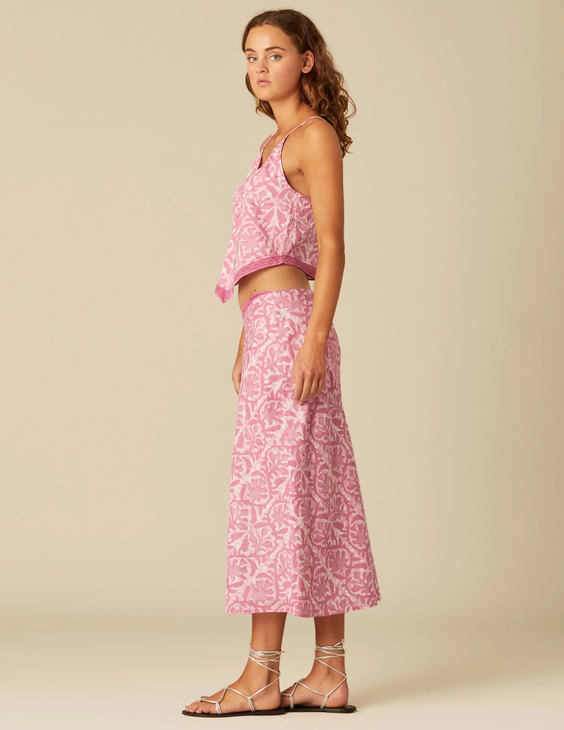 Nicoli Tops<PINK PRINTED TOP Azules oscuros