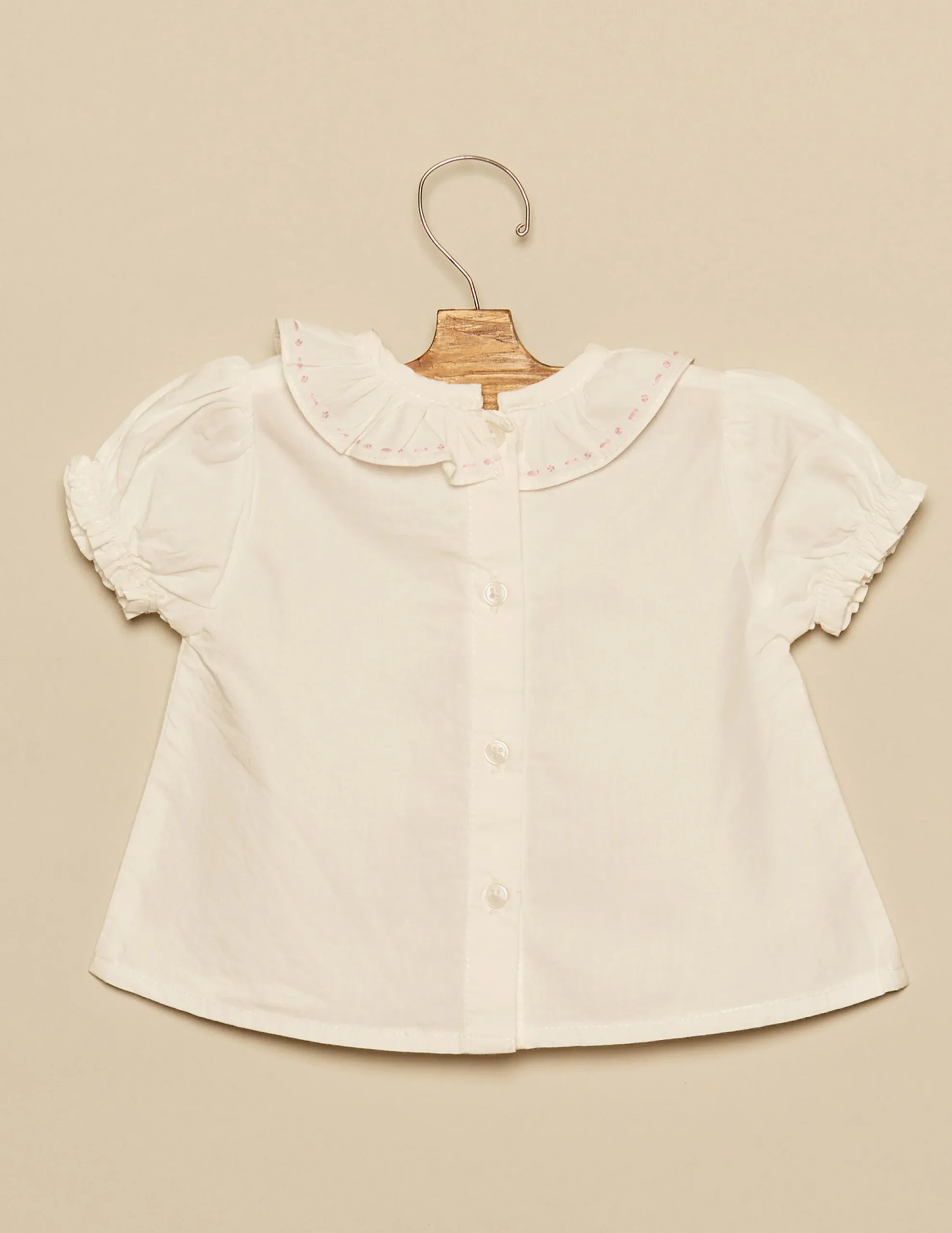 Nicoli Shirts<PINK TOPSTITCHING SHIRT Azules claros