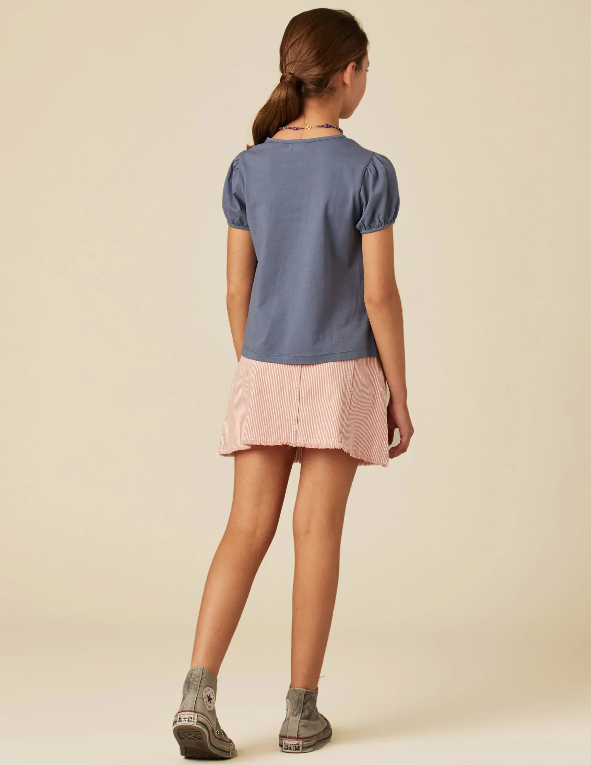 Nicoli Skirts|Denim<RED STRIPED SKIRT Rojos