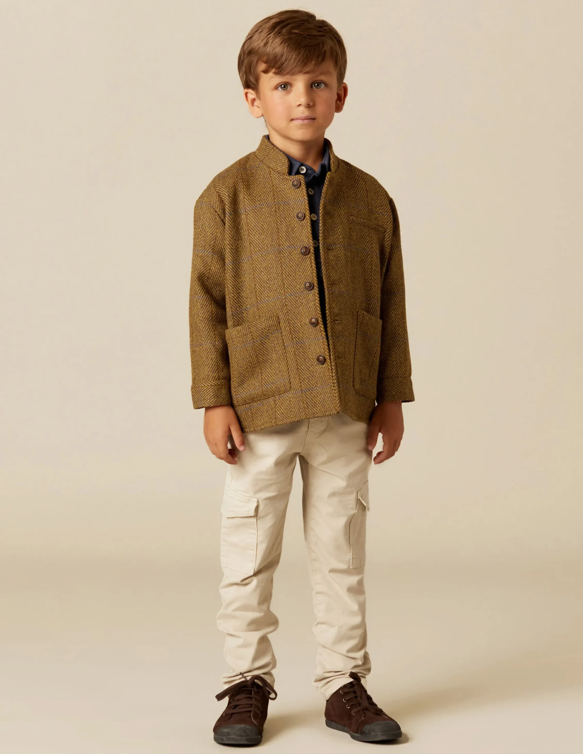 Nicoli Trousers<SAND CARGO TROUSERS Beiges