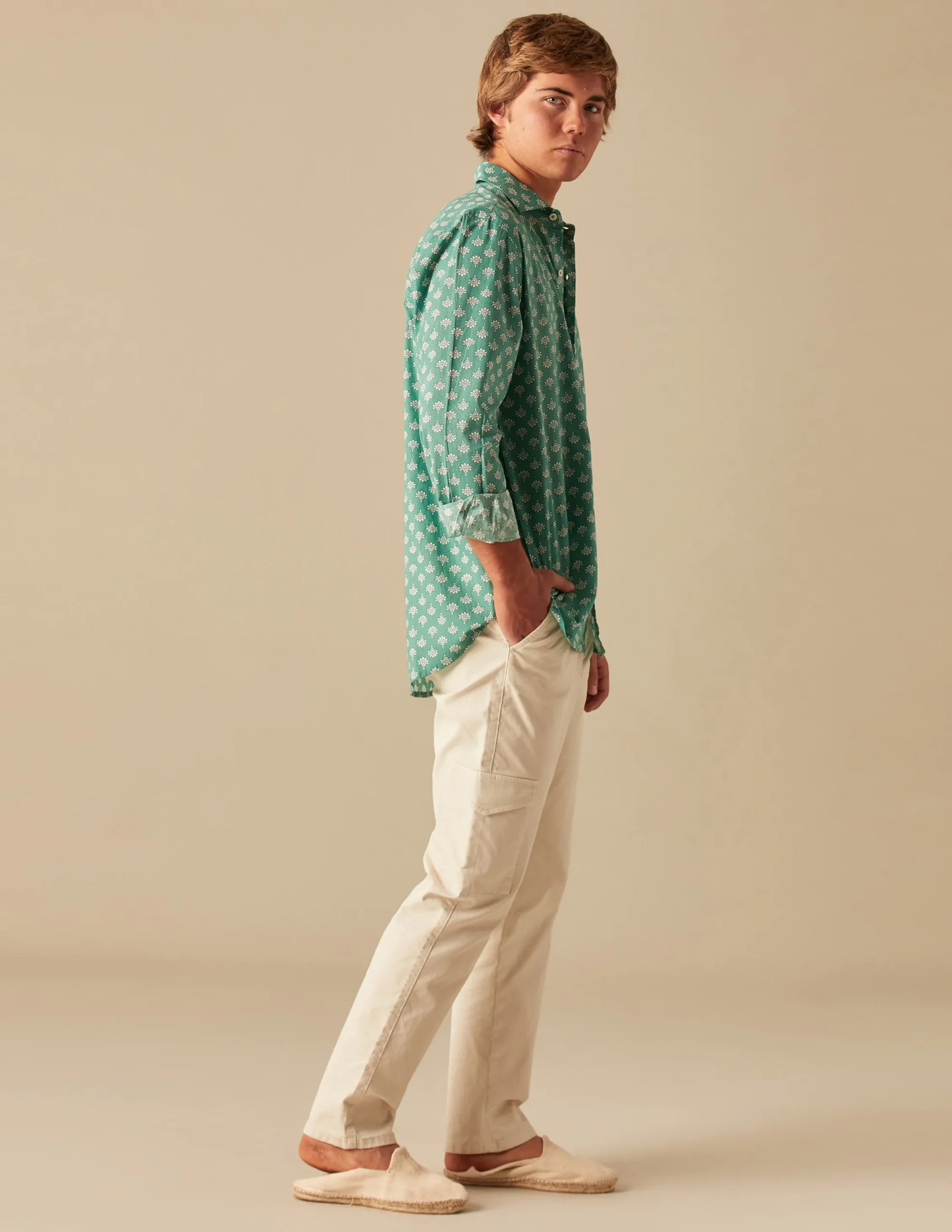 Nicoli Trousers<SAND CARGO TROUSERS Beiges