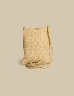 Nicoli Bags|Bags & Shoulder bags<SAND FLORAL CROSSBODY BAG Arena