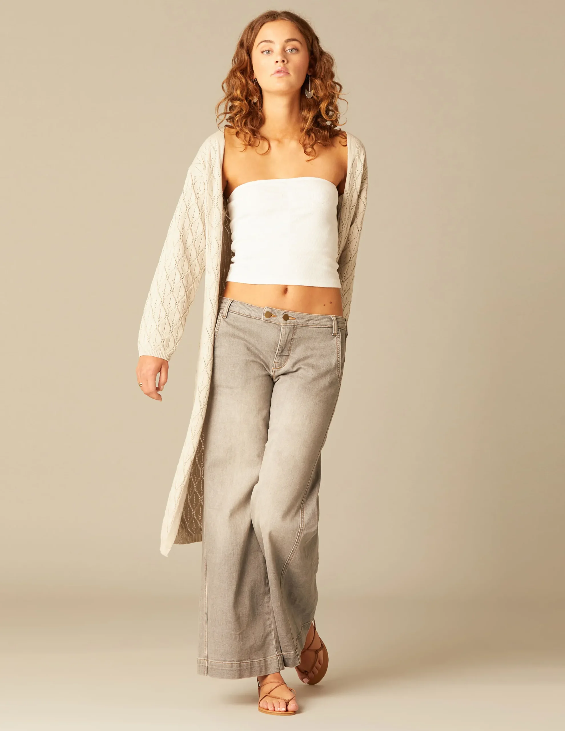 Nicoli Knitwear<SAND LONG JACKET Arena
