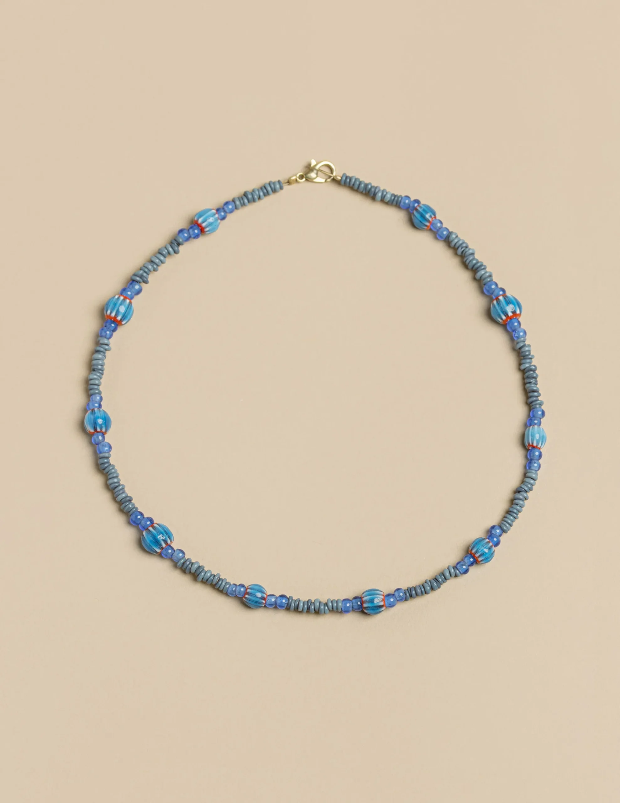 Nicoli Necklaces & Chokers|Necklaces<SHORT BLUE NECKLACE Verdes oscuros