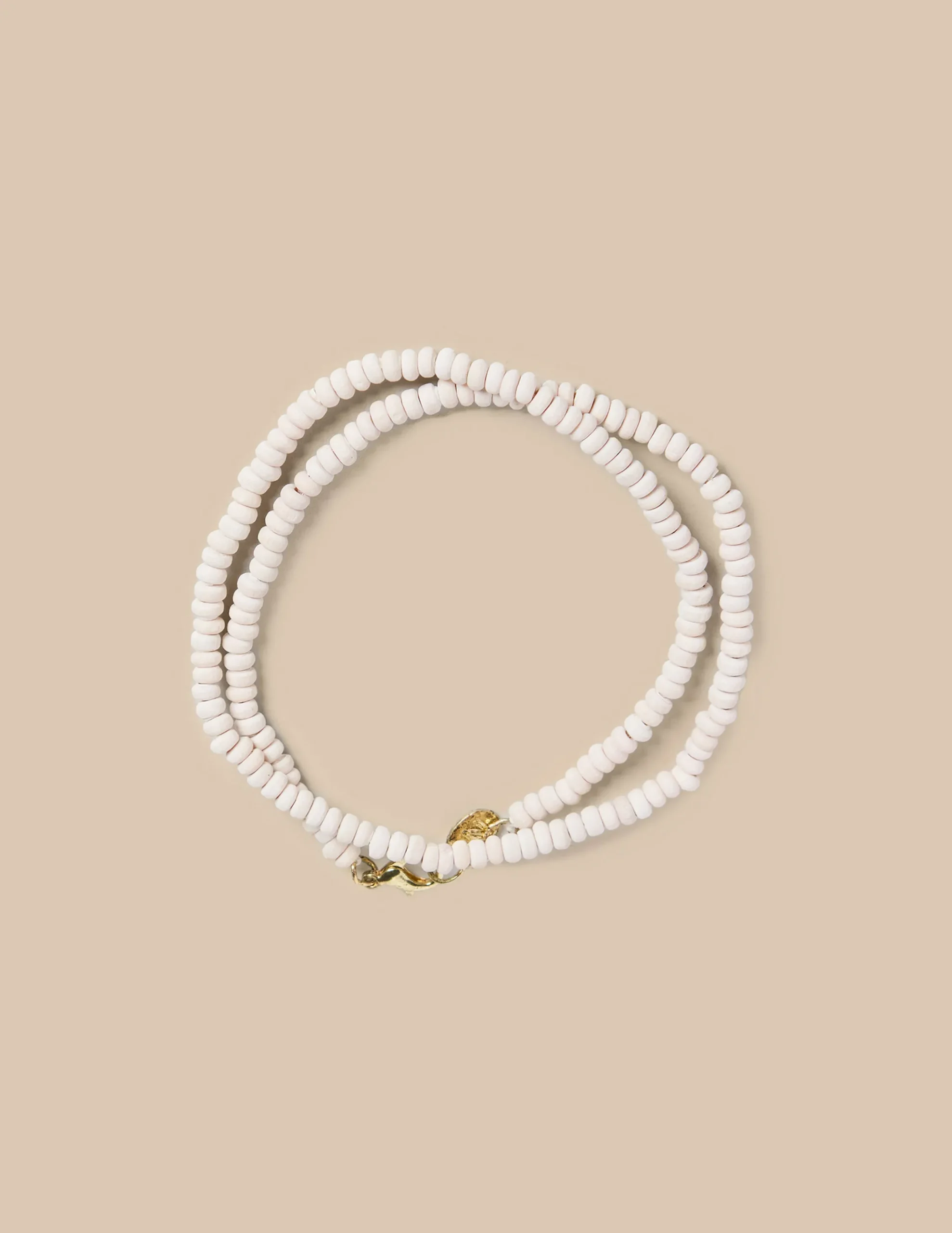 Nicoli Necklaces|Necklaces<SHORT ECRU NECKLACE Crudos
