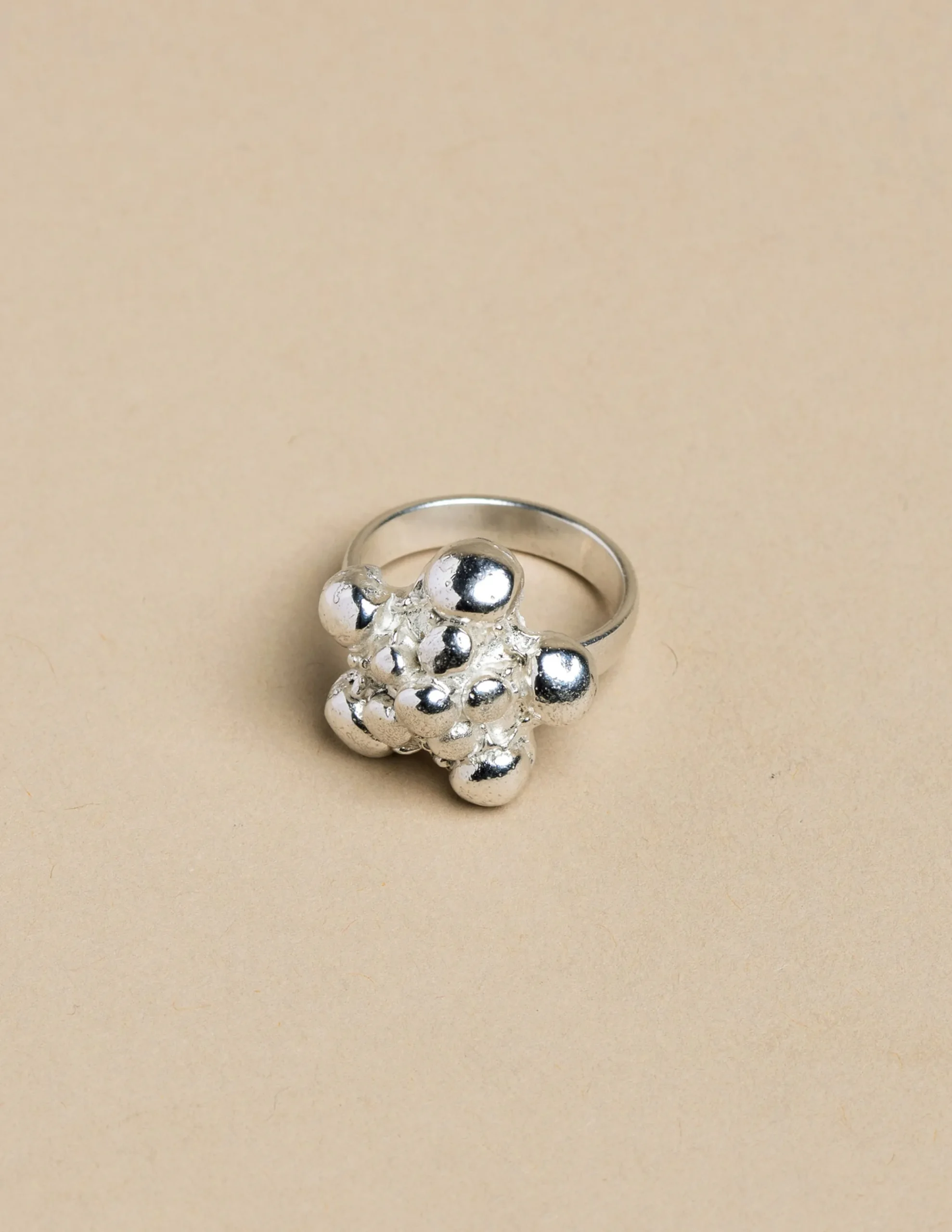 Nicoli Rings<SILVER MARBLE RING Dorados