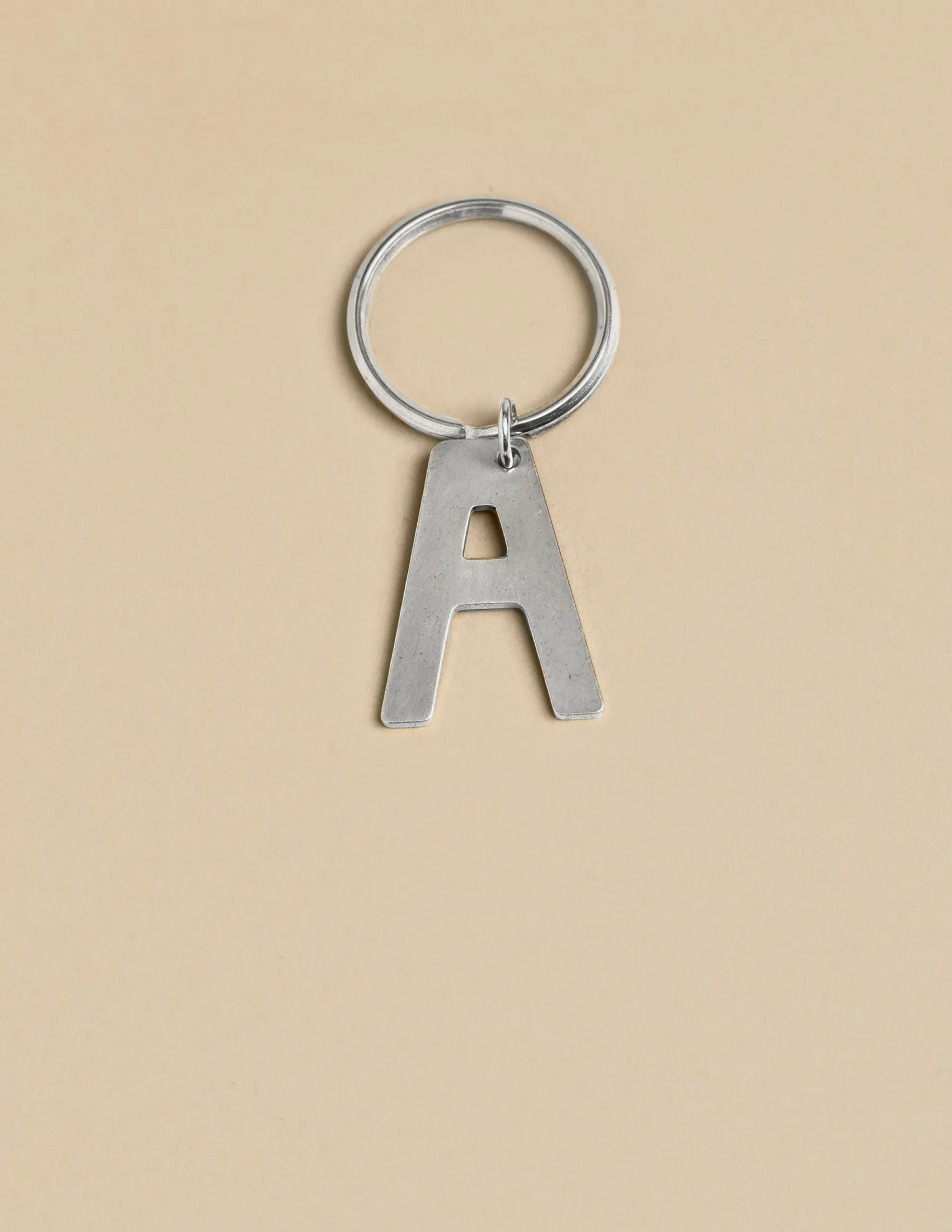 Nicoli Keychain|Keychain<SILVER "A" KEYCHAIN Dorados