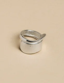 Nicoli Rings<SILVER ROLLED UP RING Dorados