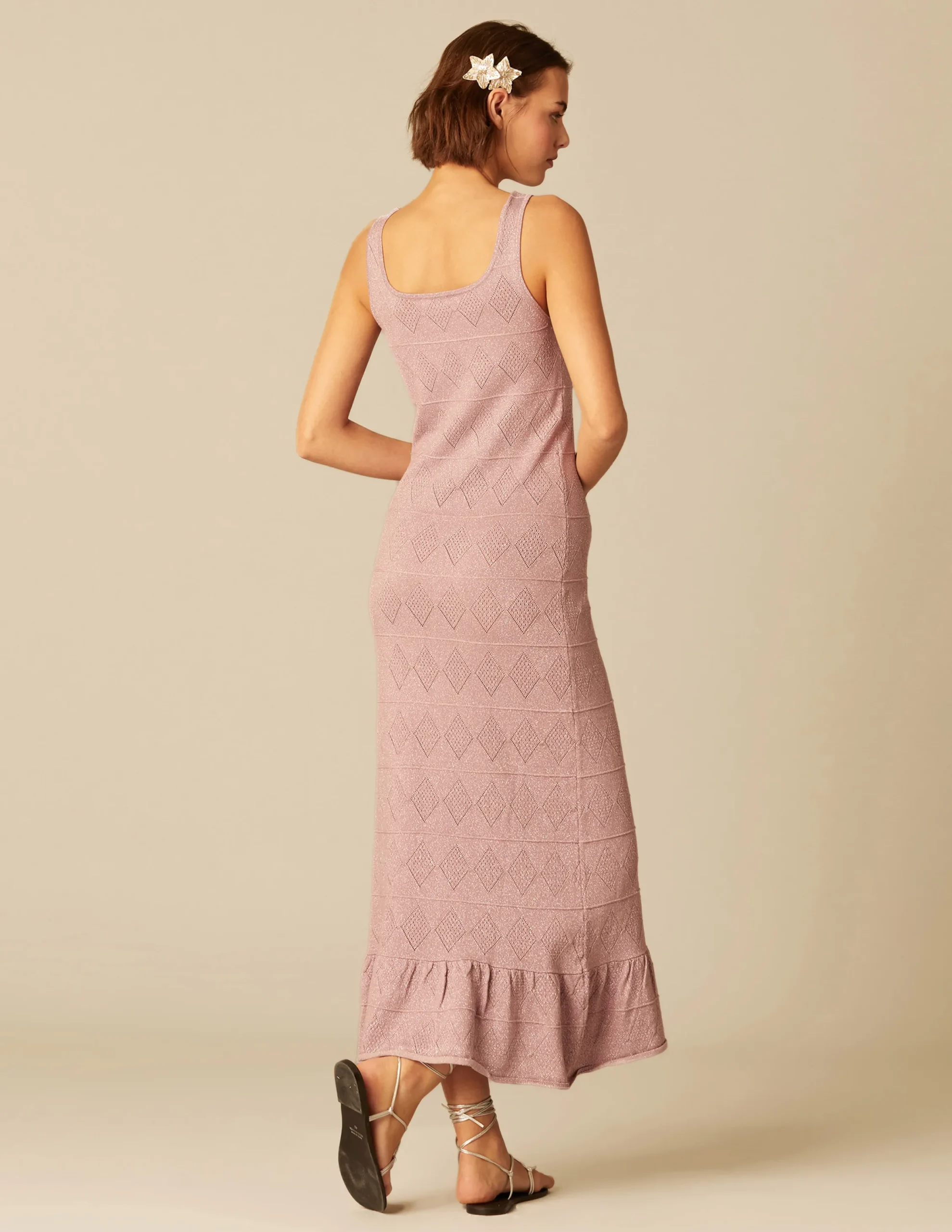 Nicoli Dresses<SPARKLY PINK DRESS Rosas