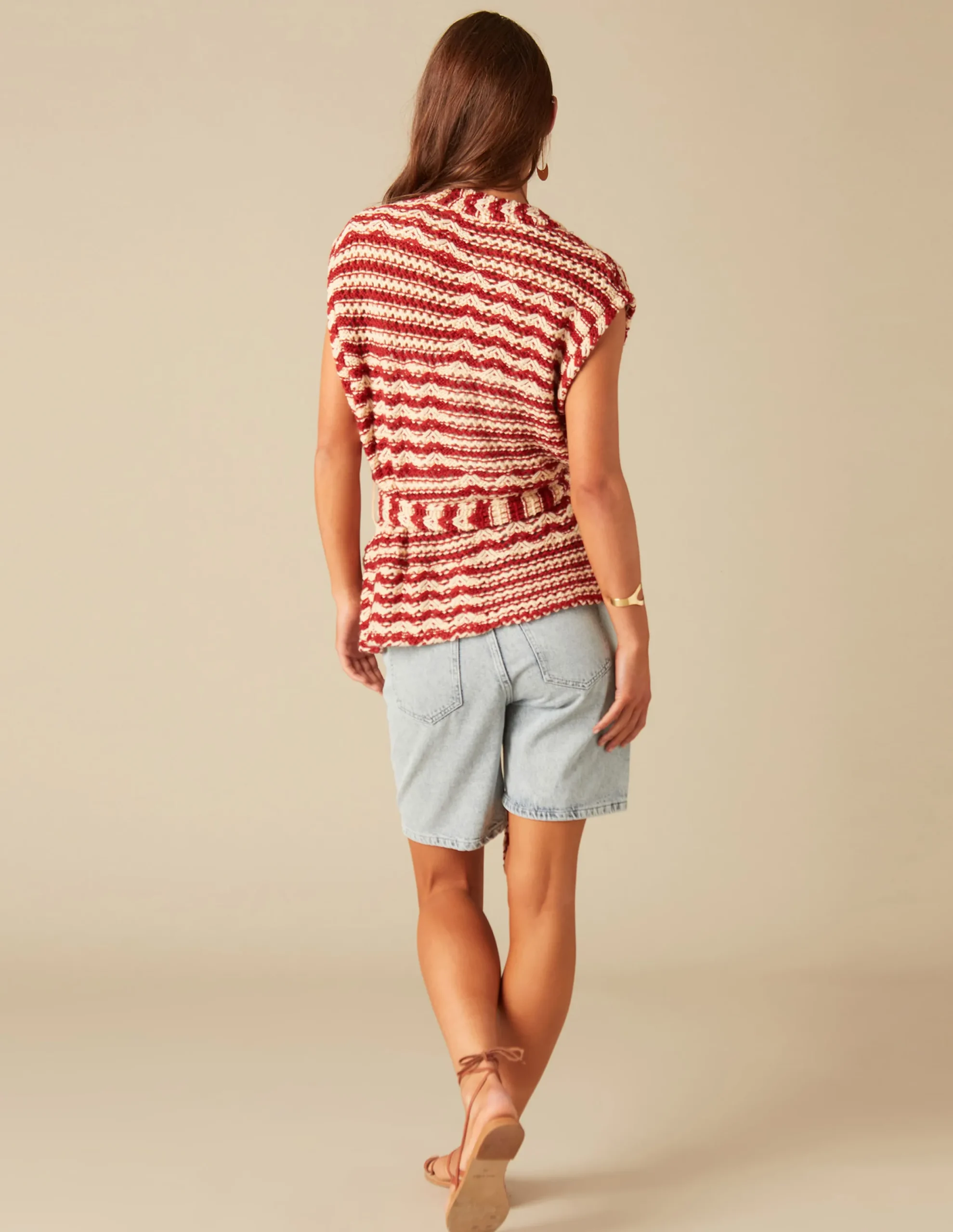 Nicoli Knitwear|Waistcoats<STRIPPED VEST Rojos