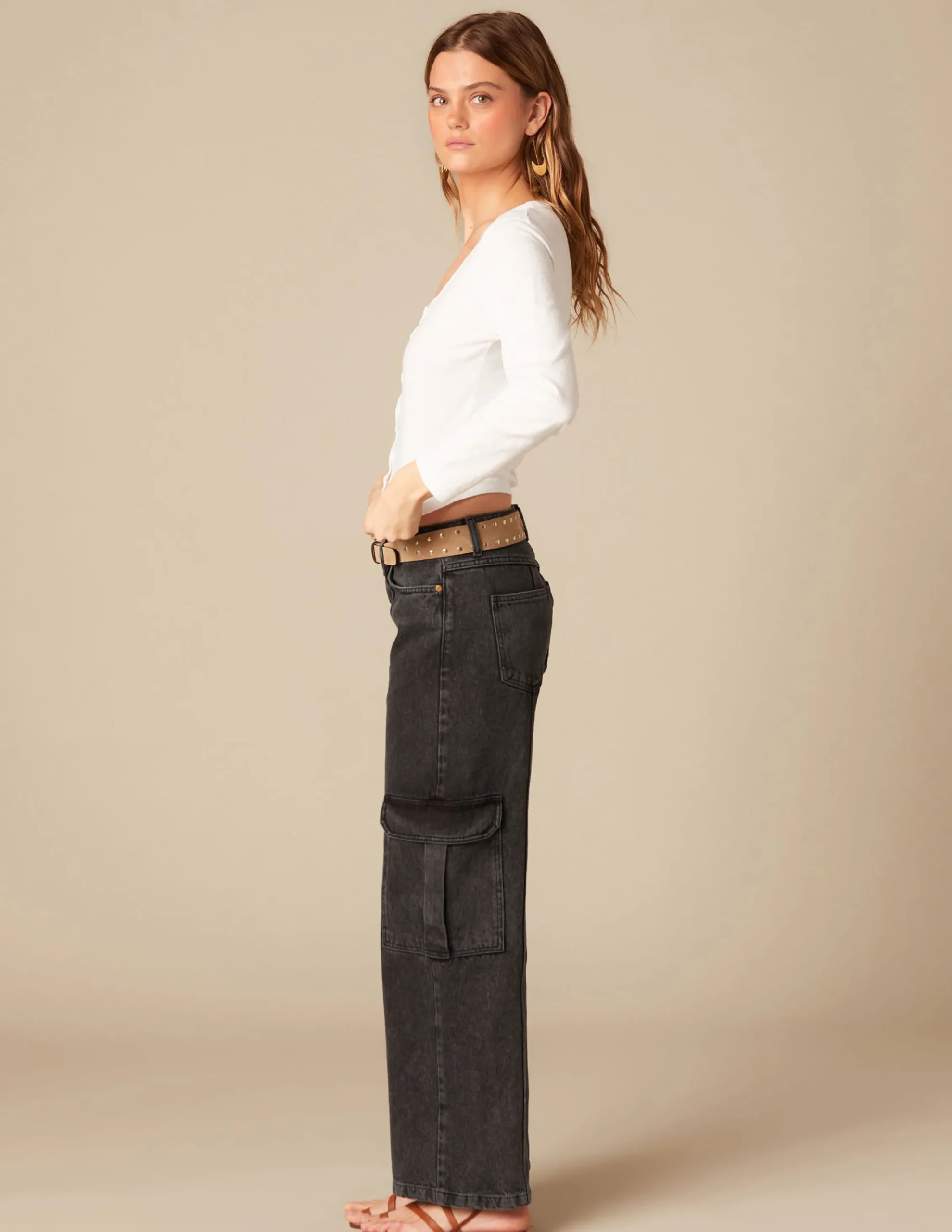 Nicoli T-shirts<WHITE BUTTONED T-SHIRT Grises antracitas