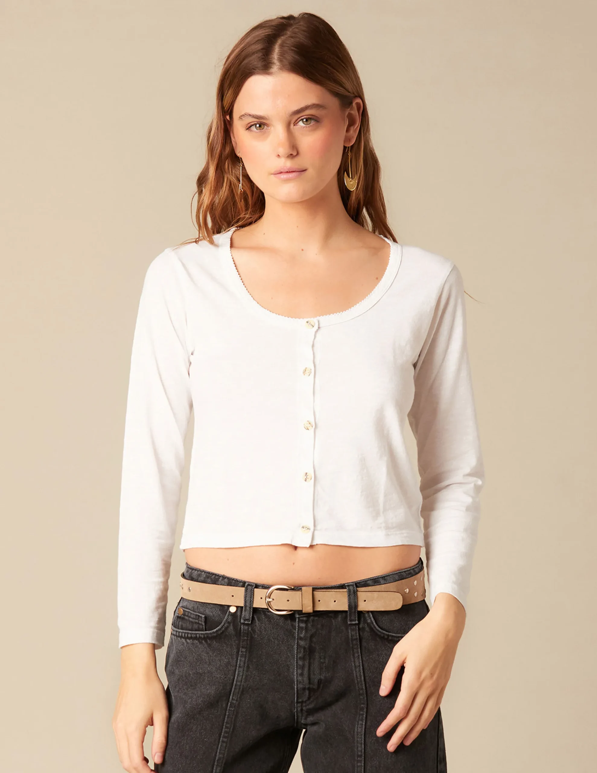 Nicoli T-shirts<WHITE BUTTONED T-SHIRT Grises antracitas