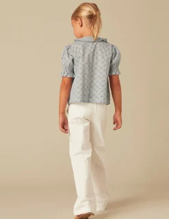 Nicoli Trousers|Denim<WHITE FLAP POCKET JEANS Azules