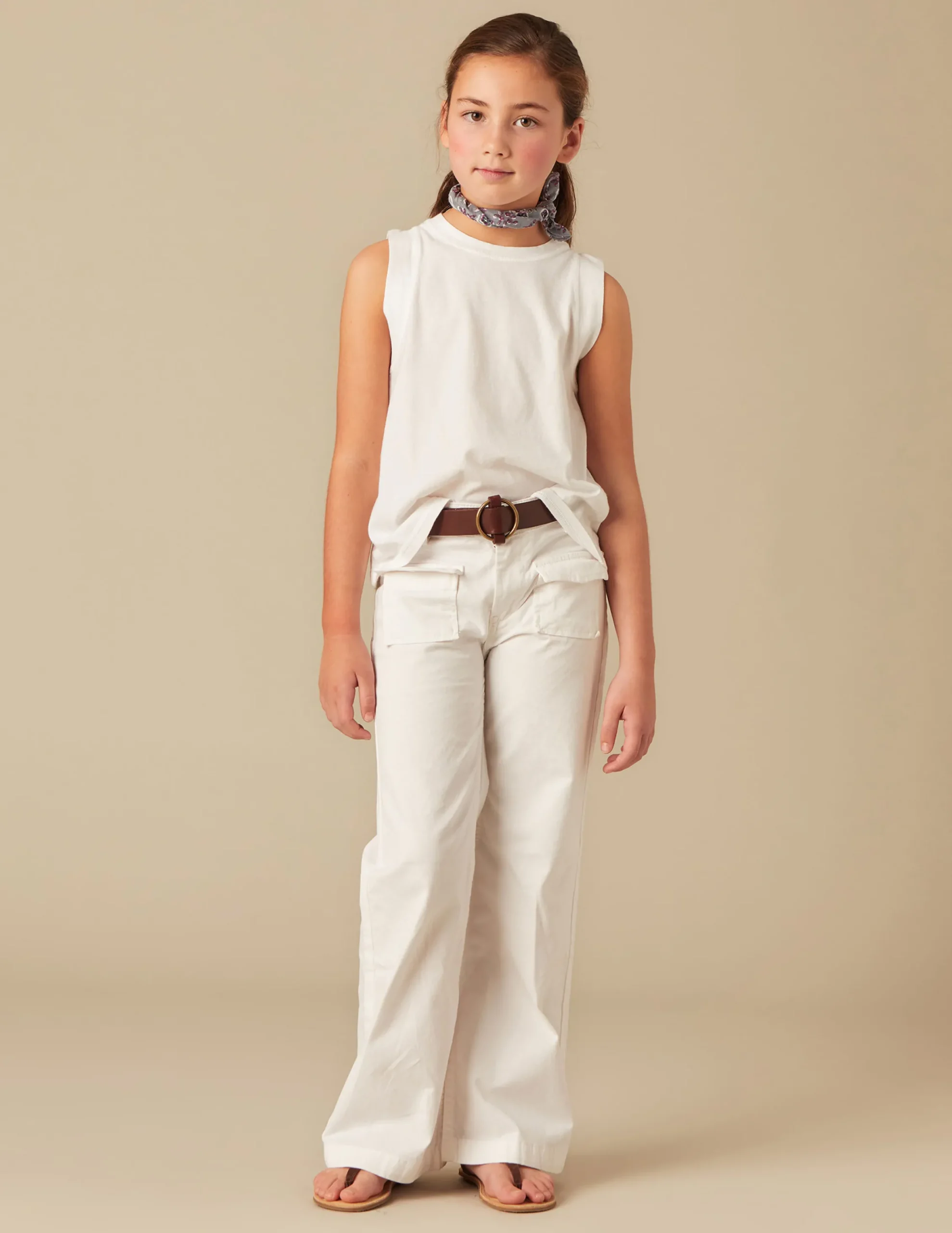 Nicoli Trousers|Denim<WHITE FLAP POCKET JEANS Azules