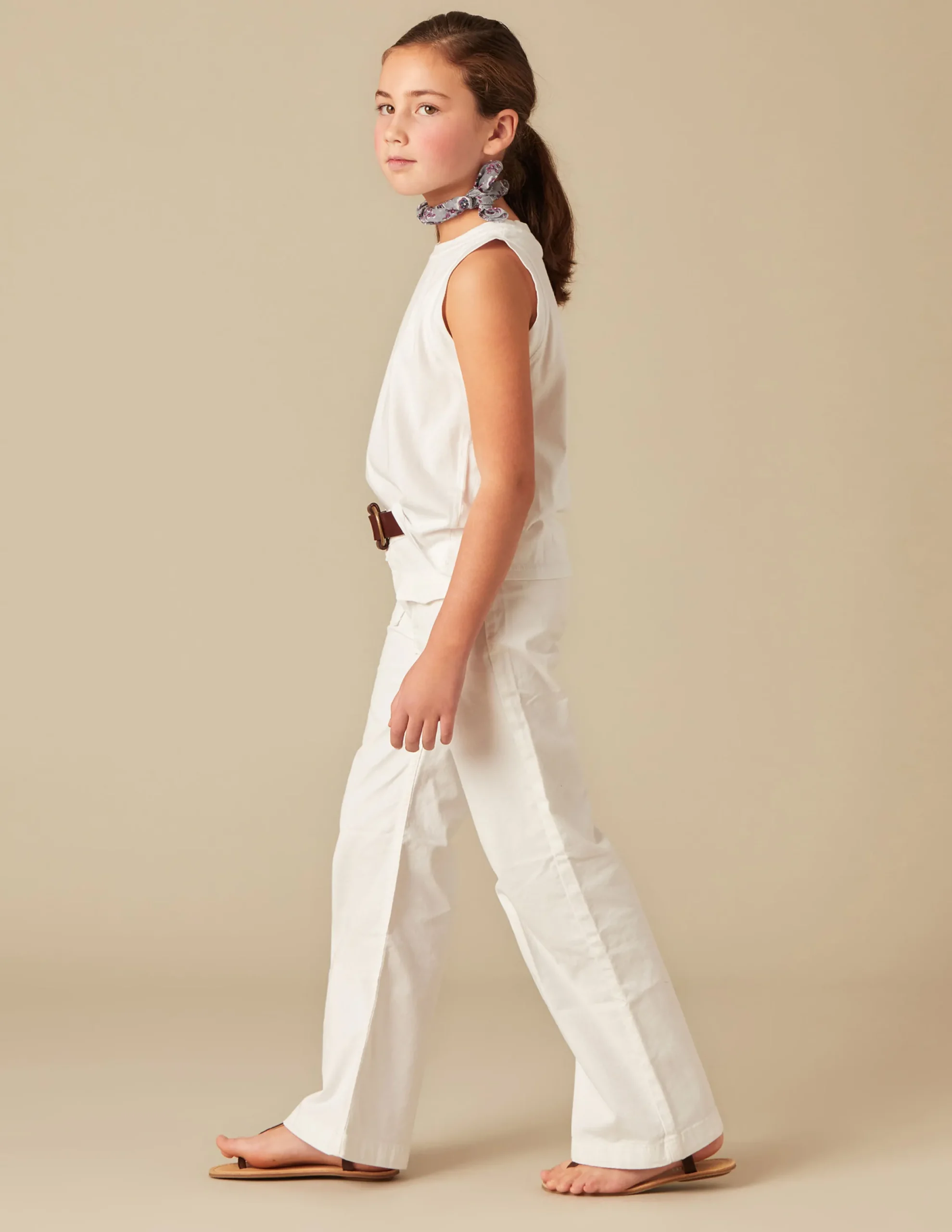 Nicoli Trousers|Denim<WHITE FLAP POCKET JEANS Azules
