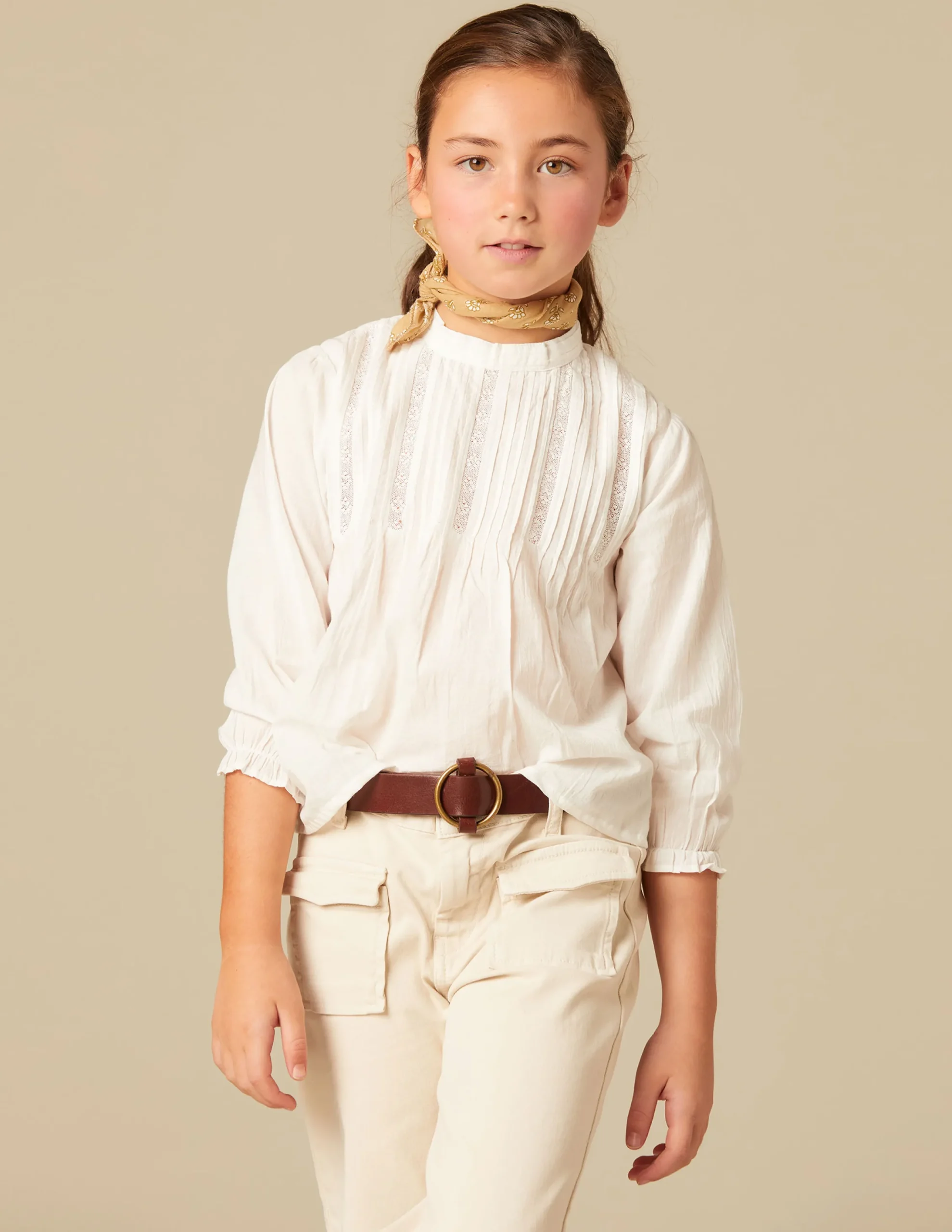 Nicoli Shirts<WHITE LACED SHIRT Blancos