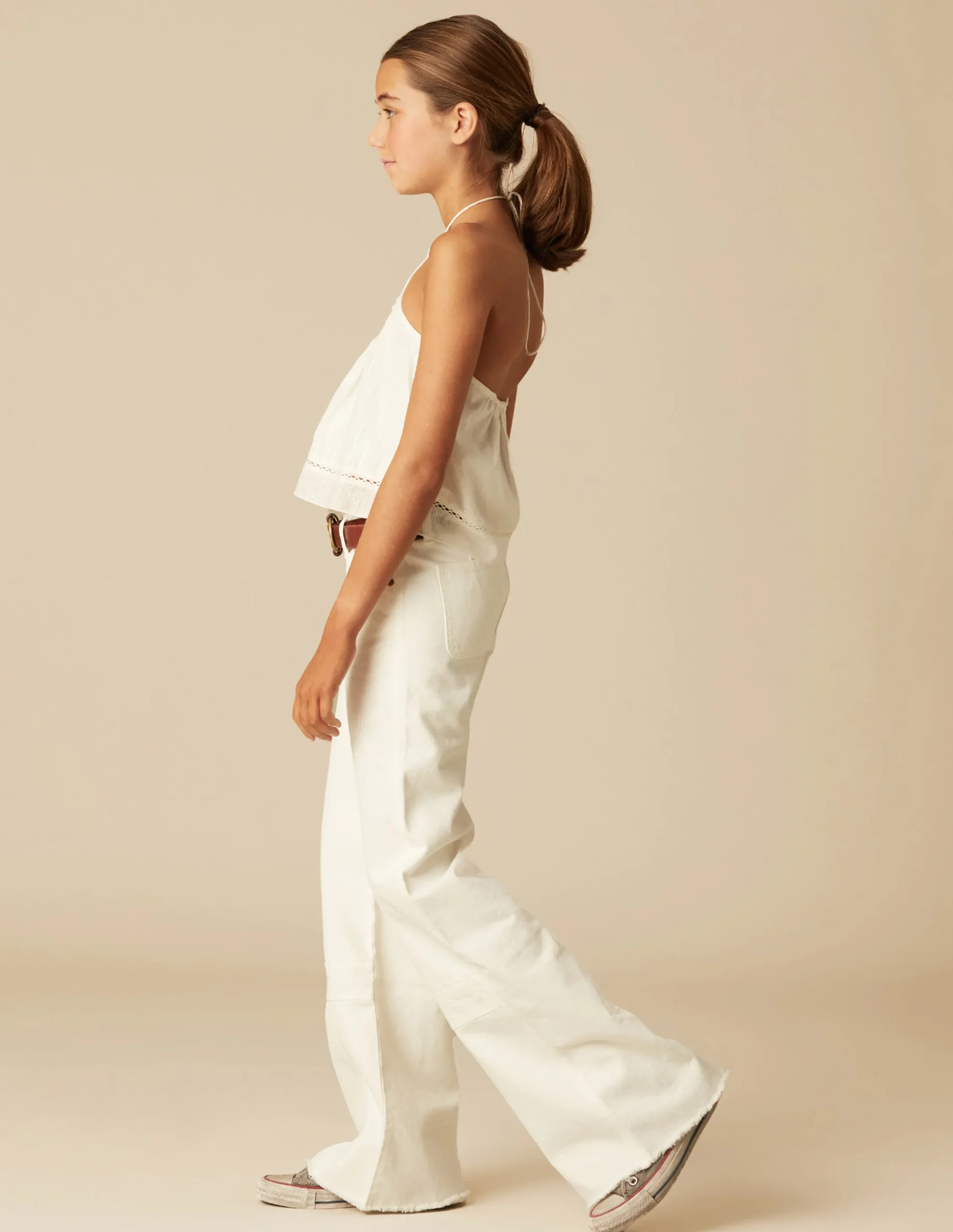 Nicoli Shirts<WHITE LUREX TOP Blancos