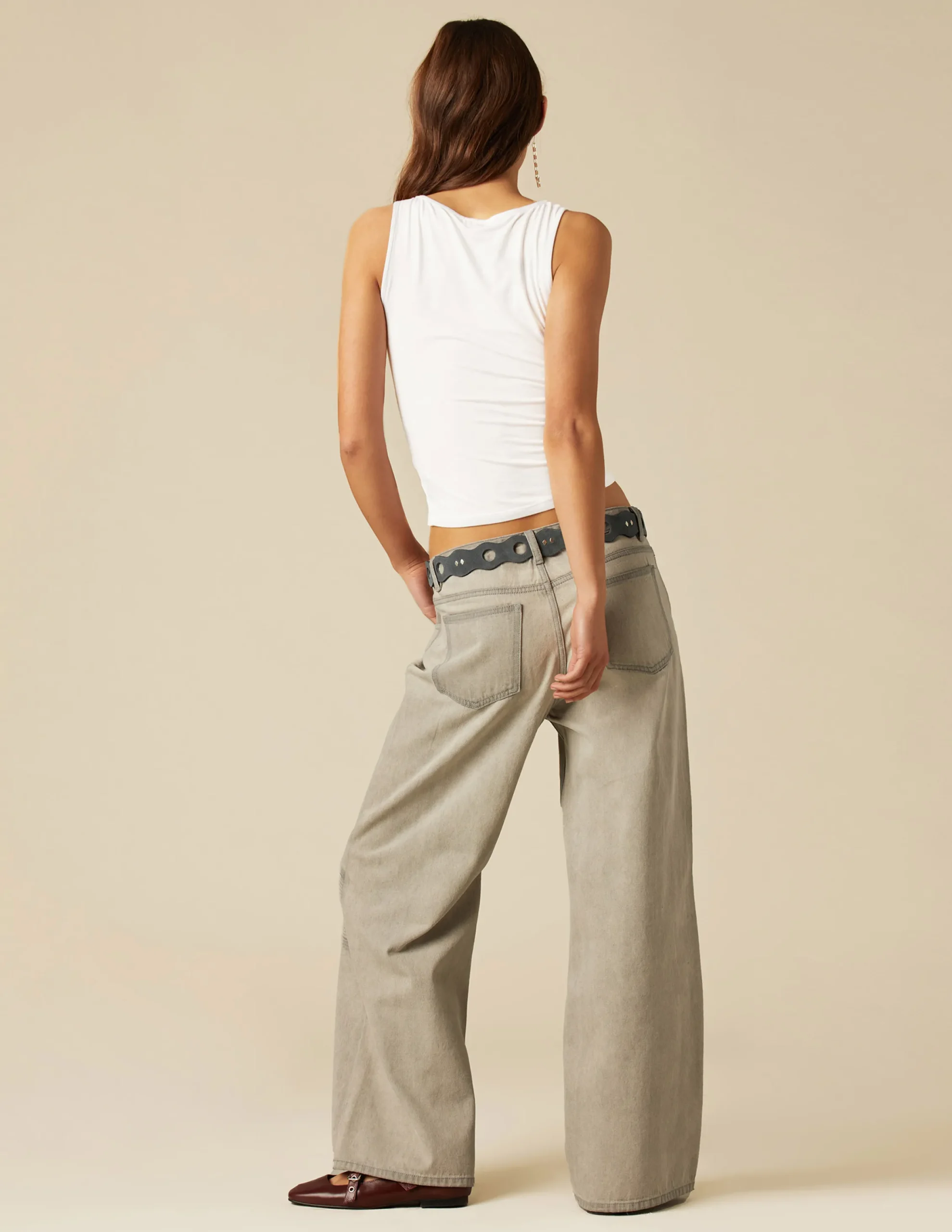 Nicoli T-shirts<WHITE OPEN T-SHIRT Negros