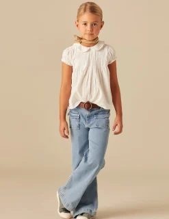Nicoli Shirts<WHITE PETER PAN COLLAR SHIRT Blancos