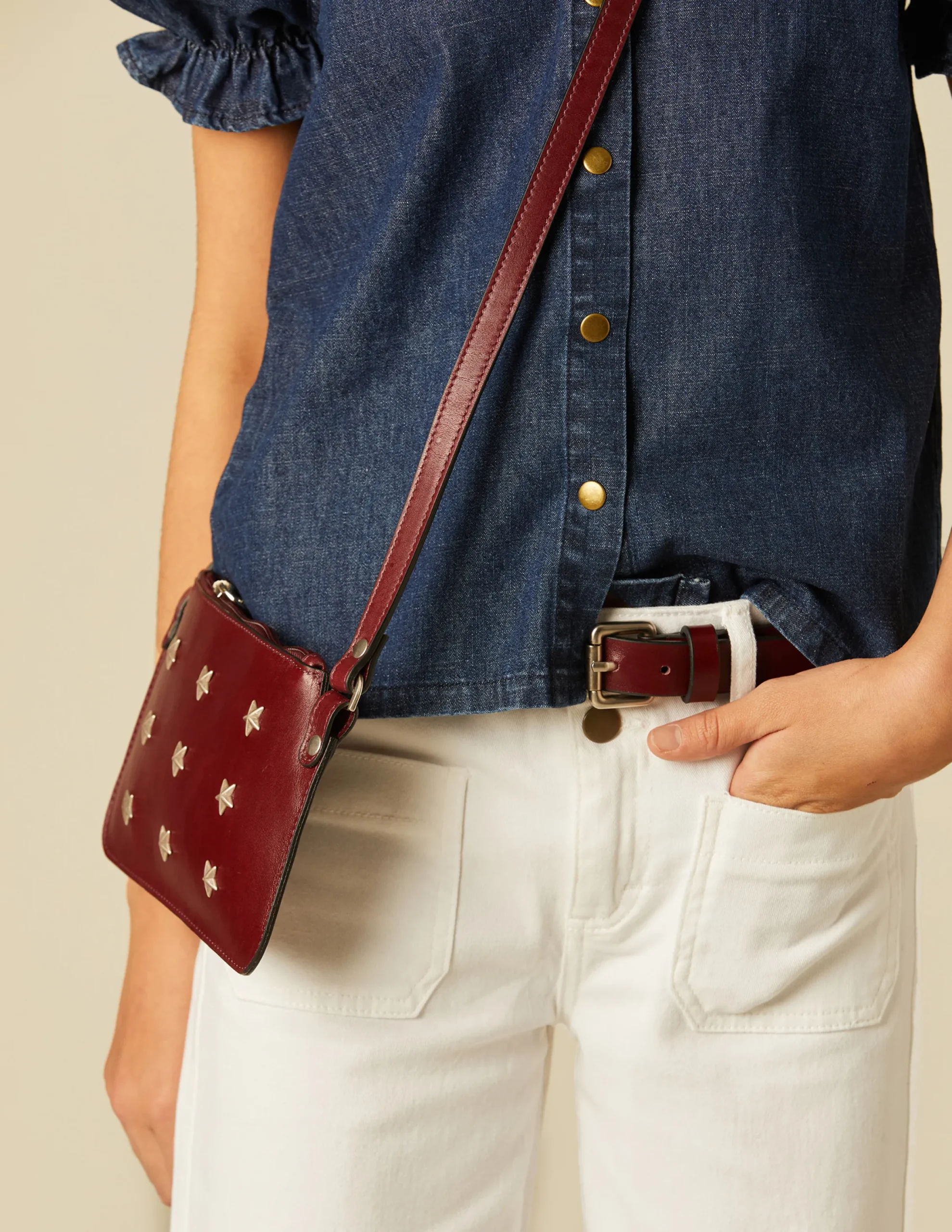 Nicoli Denim|Trousers<WHITE POCKETS JEANS Azul vaquero