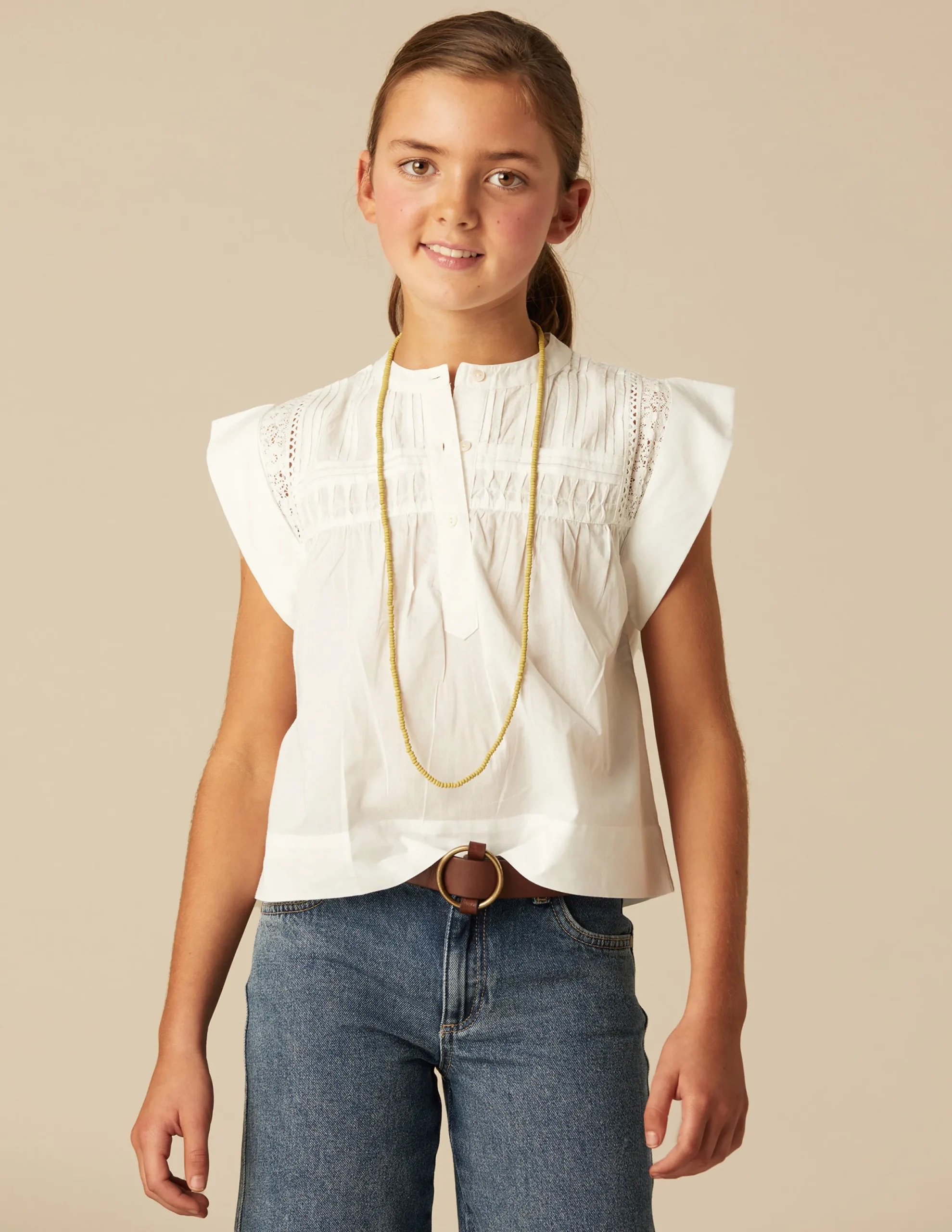 Nicoli Shirts<WHITE SLEEVELESS SHIRT Blancos