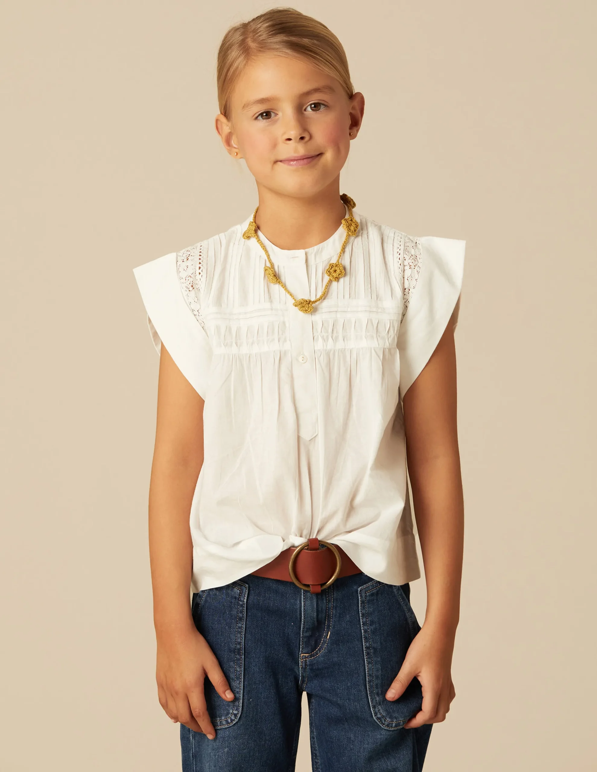 Nicoli Shirts<WHITE SLEEVELESS SHIRT Blancos